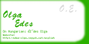 olga edes business card